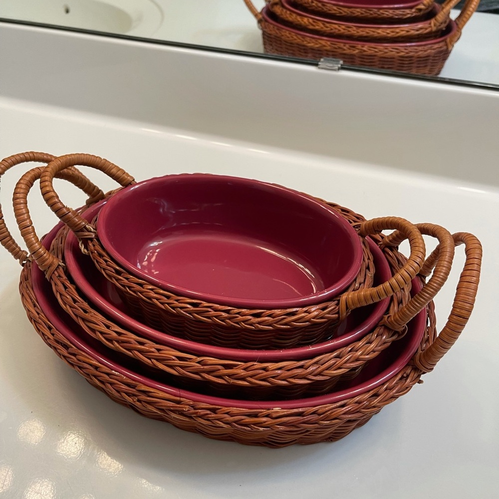Nesting ceramic dishes SOLD